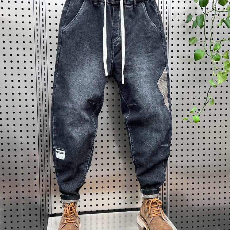 Unisex Classic Denim Jeans Loose Fit Daily Outdoor Wear - Image 2