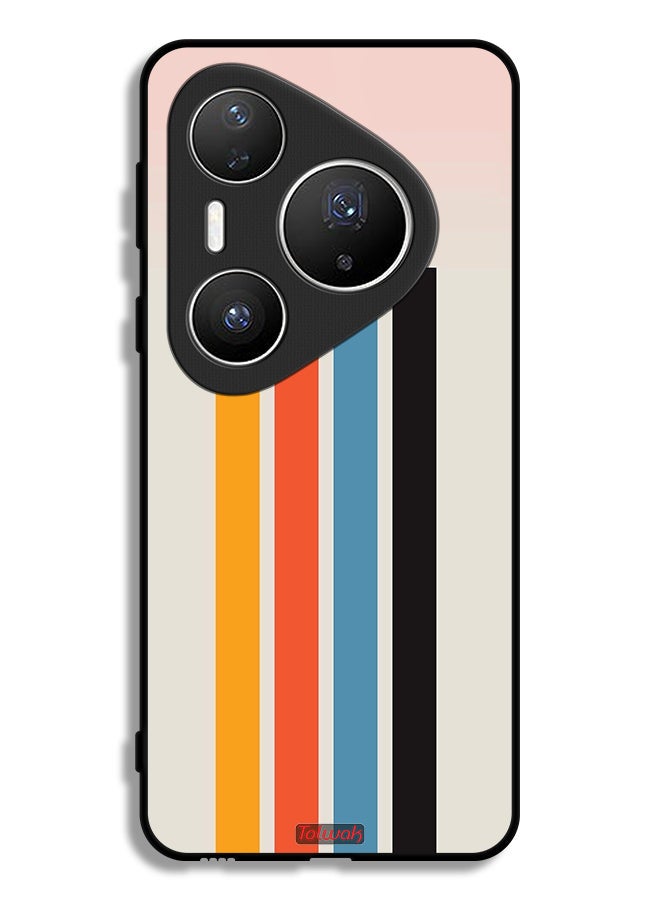 Tolwak Huawei Pura 80 Pro Protective Case Cover Straight Lines Pattern - Image 1