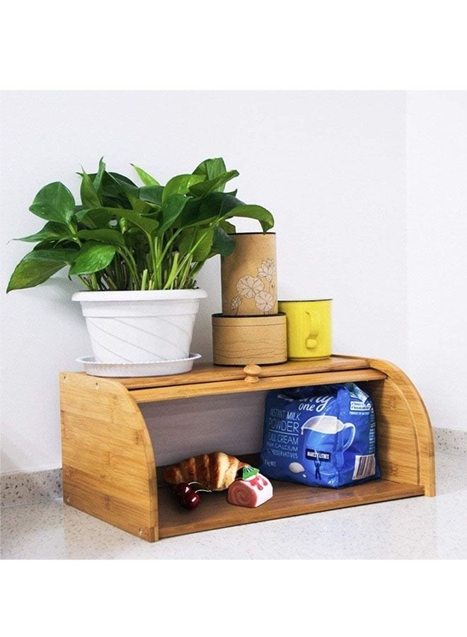 هومستر صندوق خبز مع لوح قابل للنقل بني - Image 4