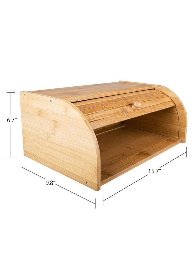 هومستر صندوق خبز مع لوح قابل للنقل بني - Image 2