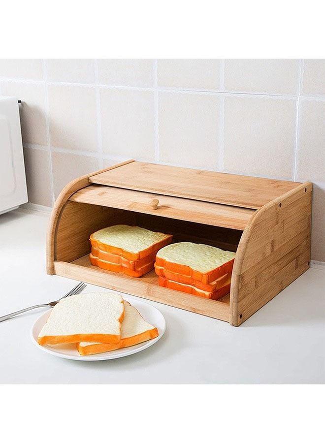 هومستر صندوق خبز مع لوح قابل للنقل بني - Image 3