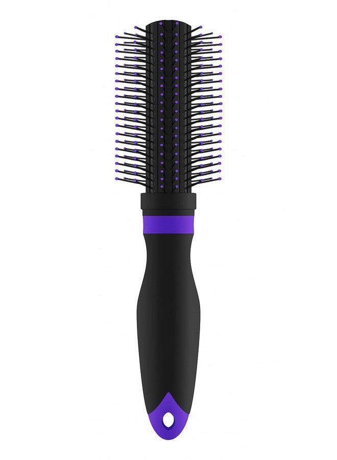 KIRA Professional Round Hair Brush with Black Handle | Anti-Static Styling Brush for Blow-Drying, Curling & Volume - Image 1