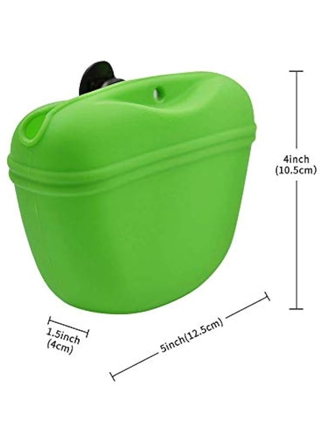 Generic Silicone Dog Treat Pouch-Small Training Bag-Portable Dog Treat Bag for Leash with Magnetic Closure and Waist Clip【US Design Patent】 - Image 2
