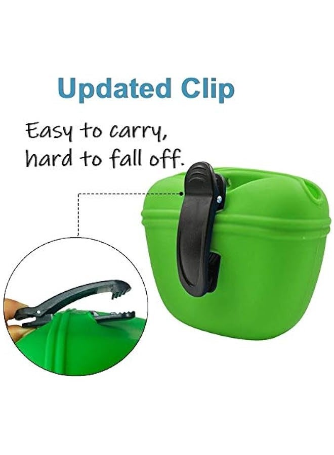 Generic Silicone Dog Treat Pouch-Small Training Bag-Portable Dog Treat Bag for Leash with Magnetic Closure and Waist Clip【US Design Patent】 - Image 3