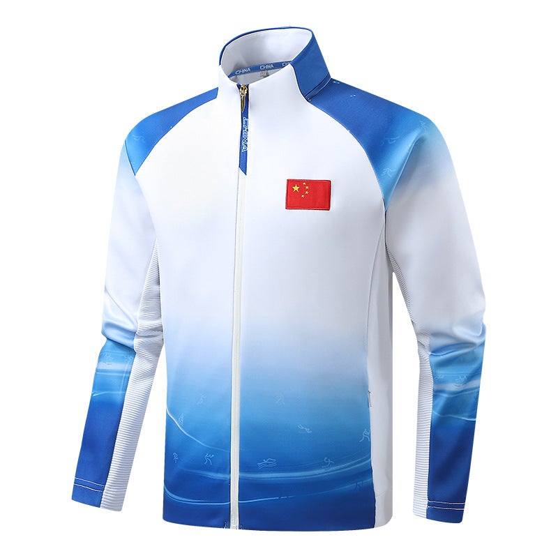Chinese Team Men'S And Women'S Athletes Uniform Appearance Uniform National Uniform Sports Training Uniform Sportswear Coat - Image 2