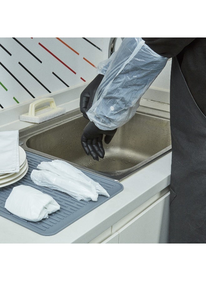 Restaurantware Clean Tek Professional 16 Inch Plastic Arm Sleeves, 1000 Water-Impervious Plastic Sleeves - Fits All, Lightweight, White Plastic Disposable Sleeves, For Cleaning Or Prep - Image 4