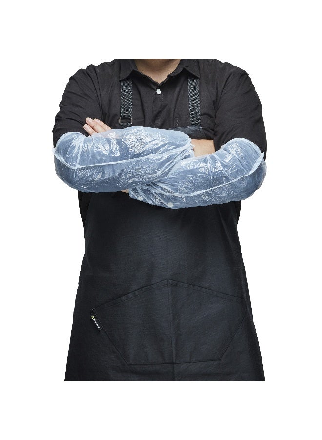 Restaurantware Clean Tek Professional 16 Inch Plastic Arm Sleeves, 1000 Water-Impervious Plastic Sleeves - Fits All, Lightweight, White Plastic Disposable Sleeves, For Cleaning Or Prep - Image 2
