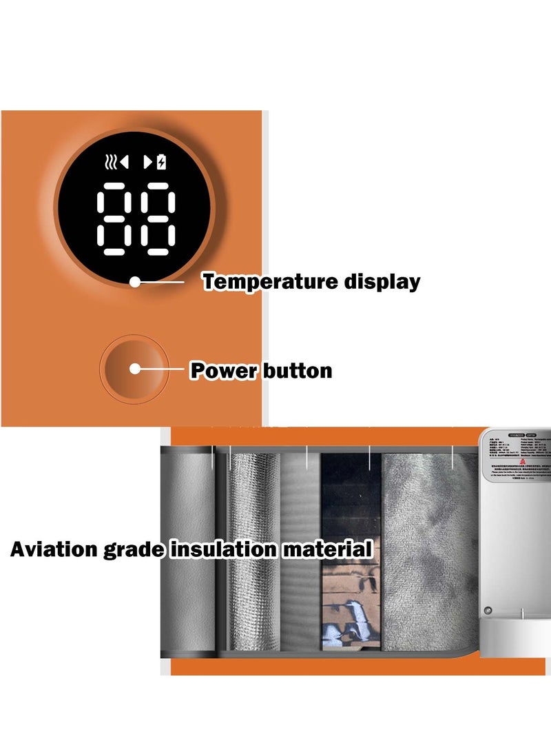 Baby Bottle Warmer with LCD Display, Portable Rechargeable Wireless Water Bottle Warmer - Image 4