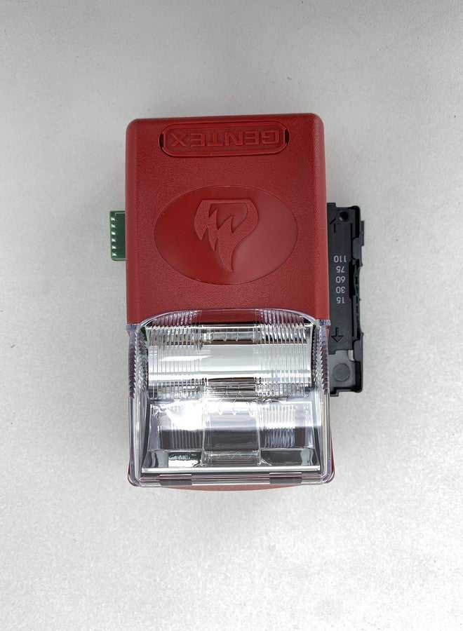 Gentex GES3-24WR 24VDC Selectable Candela Low Profile Evacuation Strobe - Red Faceplate - Image 2