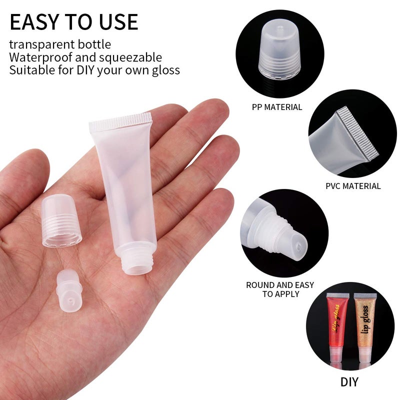 HRLORKC HRLORKC 110Pcs 10ml Empty Tubes Lip empty lip gloss containers for Lip Gloss Balm Cosmetic  - Image 3