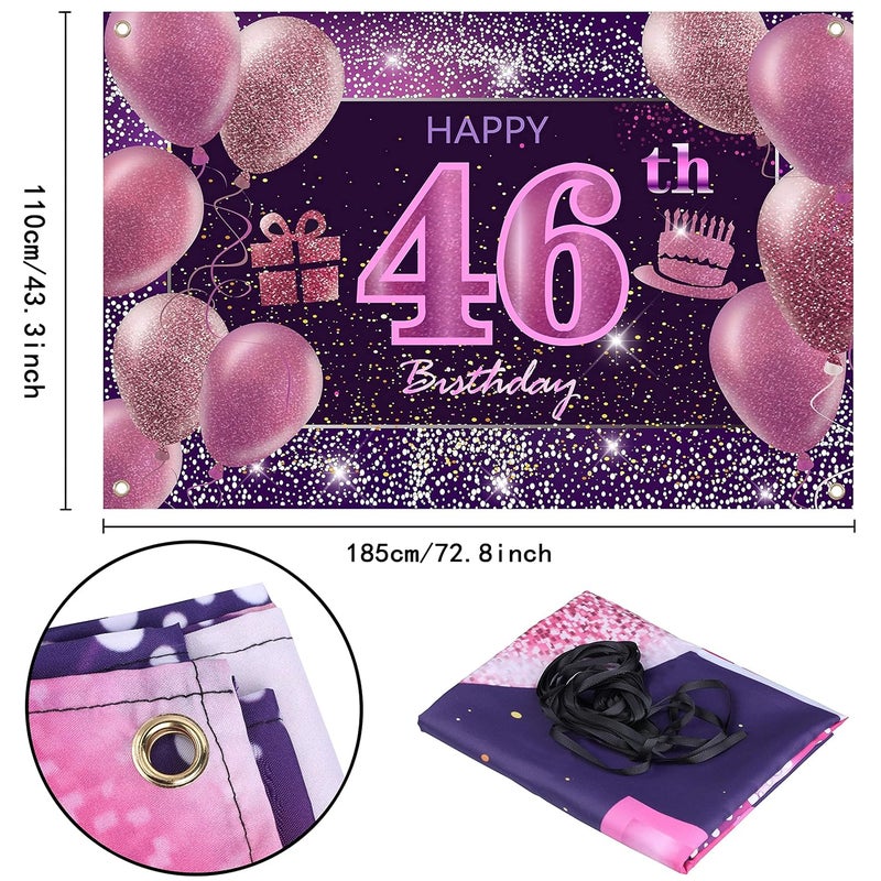 IMISI 46th Birthday Decorations Banner - Image 2
