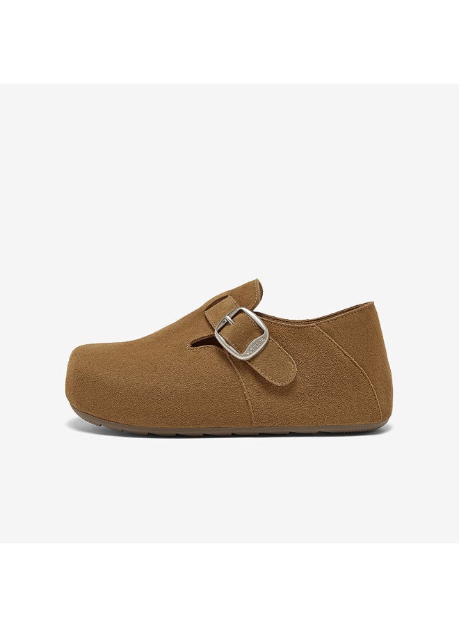 Basto 25 Autumn Birkenstock Style Fashion Retro Commuter Casual Women's Flats D3532cm5 Camel 38 - Image 1