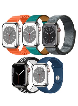 Black/Orange/Green/Grey/Blue