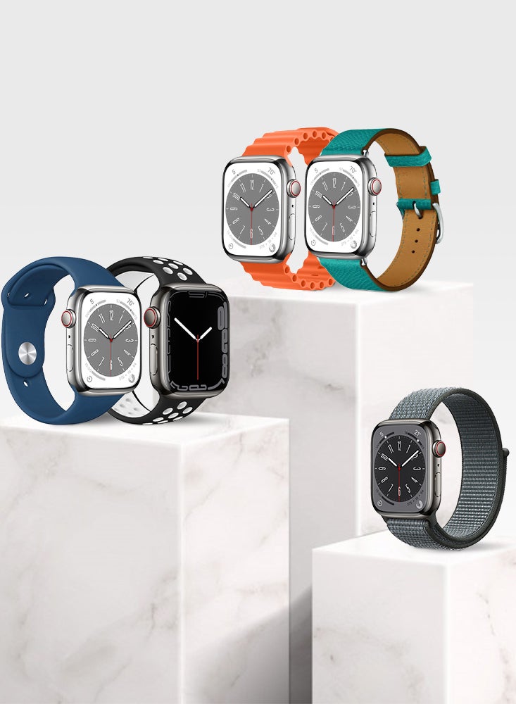 Perfii 5pcs Watch Bands Replacement for Apple Watch Strap Compatible with Apple Watch 49/46/45/44/42mm Series 10/9/8/7/6/5/4/SE/Ultra - Image 2