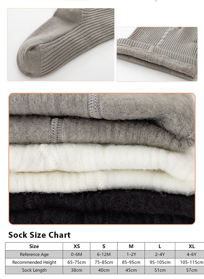 انسولار 3 أزواج من السراويل الضيقة للبنات/الأطفال الصغار/الرضع بلون واحد، كلاسيكية بسيطة من الفليس الناعم، مريحة ومتعددة الاستخدامات للارتداء اليومي في فصل الخريف/الشتاء أو كهدايا للمناسبات - Image 2