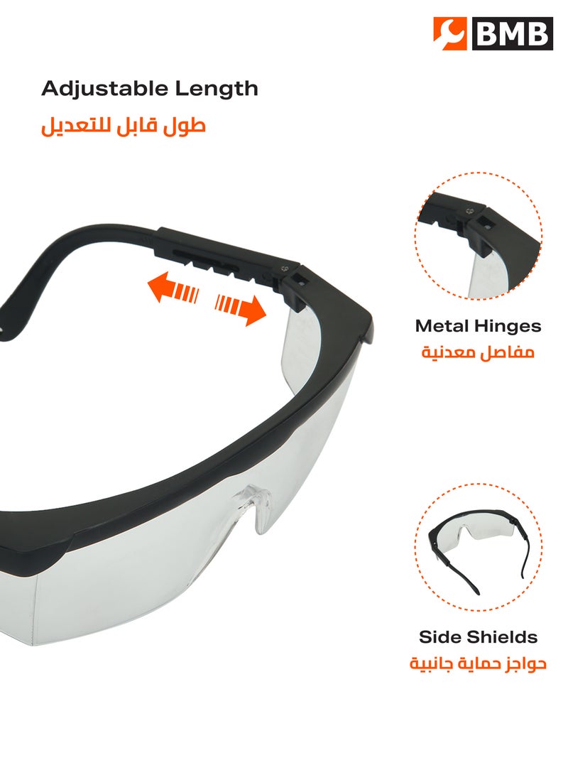 BMB tools Transparent Adjustable Length Safety Glasses  - Image 4