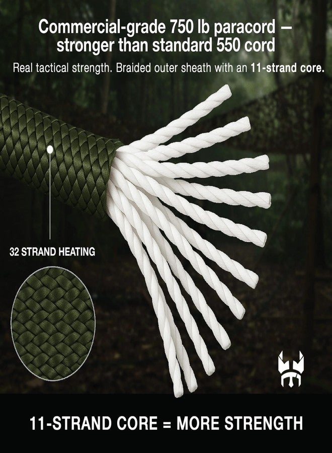 THREE VIKINGS Premium 750 Paracord/Parachute Cord in Many Colors and Continuous Spools - Red 750 lb. - 25Ft. (Coiled in Bag) - Image 4