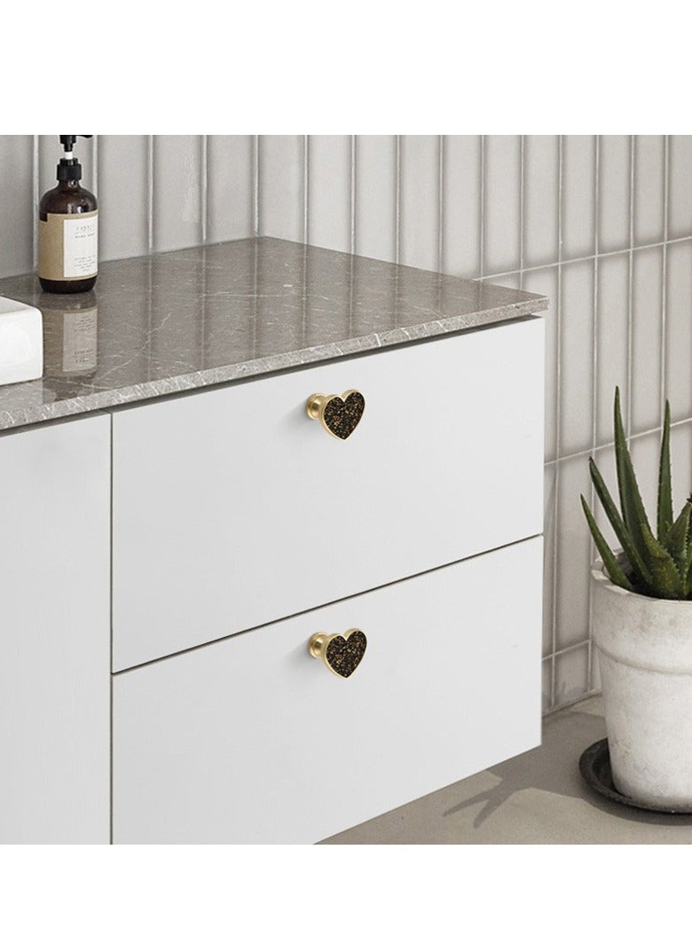 4-Piece Heart-Shaped Cabinet Handle, Furniture Handle, Drawer Handle, Kitchen Cabinet Door, Bedroom Dressing Table Drawer, Bathroom Wardrobe Handle - Image 3