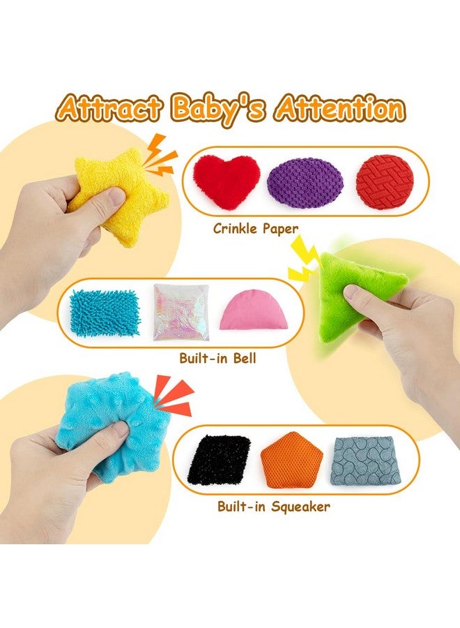 teytoy teytoy Texture Sensory Bean Bags Toys for Autism, 12 Fidget Sensory Shape Toys with Storage Bag, Develop Fine Motor & Sensory Play for Baby Special Needs Developmental Toys for Infant Newborn - Image 3