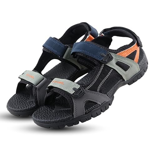FUEL Rambo-01 Comfortable & Lightweight Stylish Casual Outdoor Footwear For Sandals for Men (Black-6UK) - Image 4