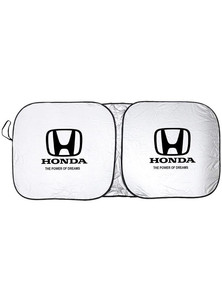 Honda Windshield Sunshade for Car – Foldable Reflective Front Window Sun Shade, Heat & UV Protection, Universal Fit, Portable Auto Sun Visor with Storage Pouch - Image 2