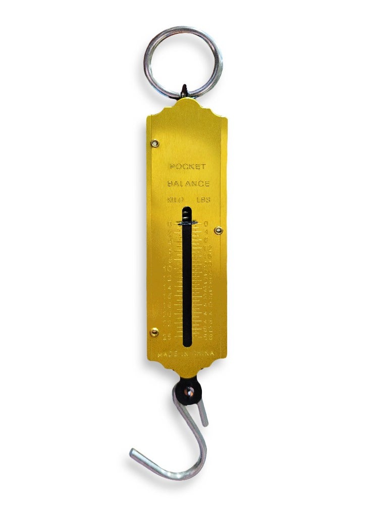 Generic - Portable Pocket Balance Weighing Luggage Scale - Gold 25kg - Image 1