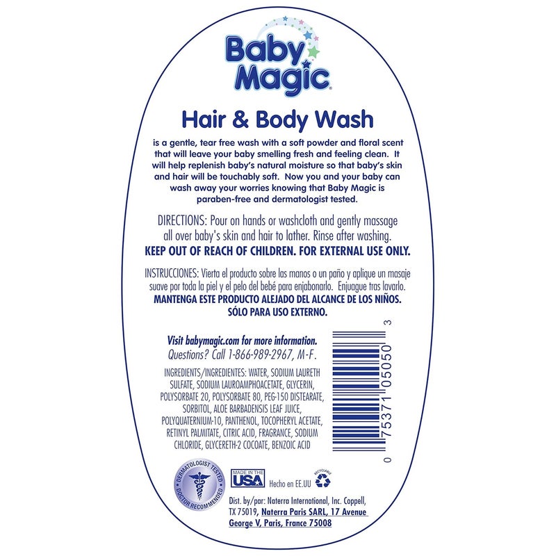 Baby Magic Hair and Body Wash Soft Powder Scent 30 Ounces - Image 4
