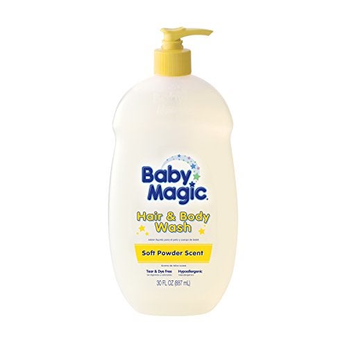 Baby Magic Hair and Body Wash Soft Powder Scent 30 Ounces - Image 1
