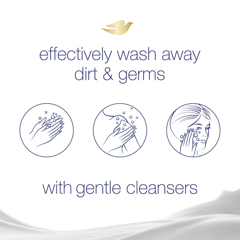 Dove Beauty Bar More Moisturizing Than Bar Soap Gentle Exfoliating With Mild Cleanser For Softer And Smoother Skin 3.75 oz Pack of 14 - Image 3