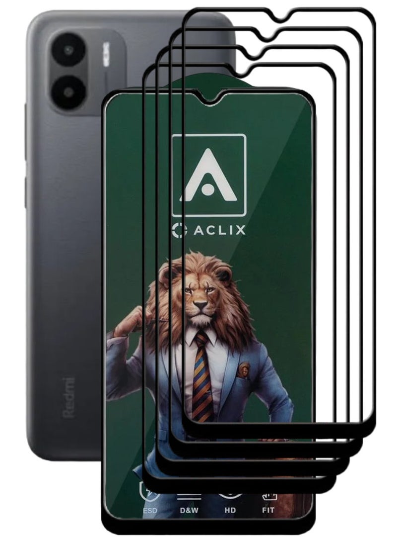 ACLIX 4 Pieces Antistatic ESD Dustproof Premium Quality High Definition Tempered Glass Screen Protector Designed For Xiaomi Redmi A1+ - Image 1