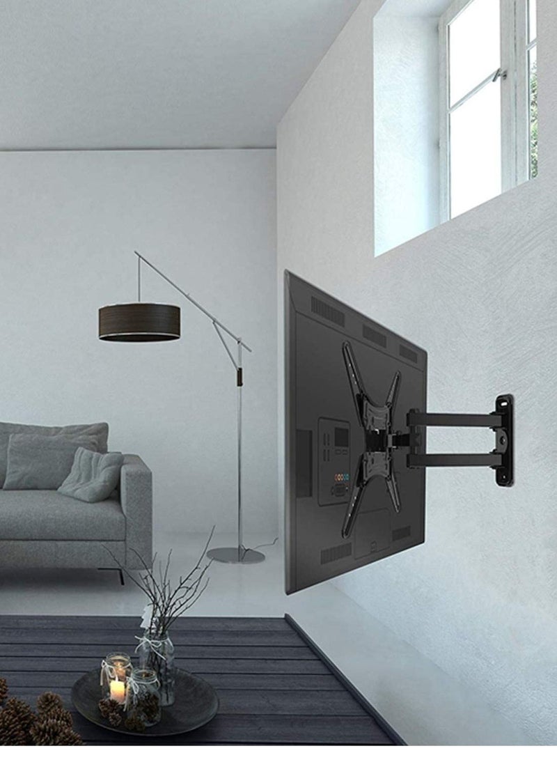 TV Wall Mounts Bracket for 10''-27'' TVs Full Motion LED Display Wall Mount Bracket 100x100mm with Swivel and Extension Arm Up to 10kg - Image 4