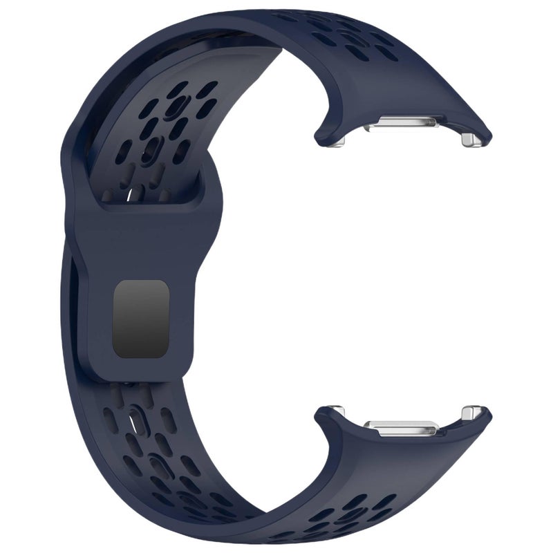 سوار ساعة ذكية رياضي من السيليكون متوافق باللون أزرق قابل للتعديل مع Samsung Galaxy Watch 7 بملاءمة قابلة للتعديل وحزام ناعم للاستبدال اليومي - Image 1