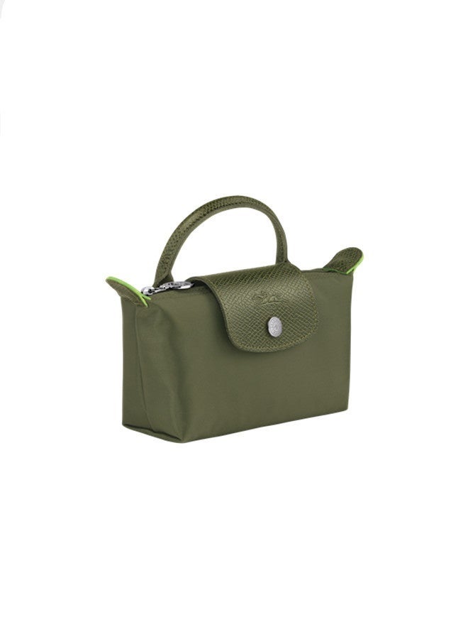 longchamp Women's Classic Fashion Versatile Mini Makeup Bag Handbag Shoulder Bag Handheld Small Bag Forest Green - Image 5