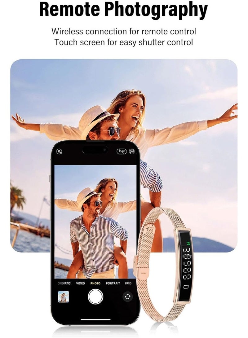 UV Enterprises Smart Bracelet Fitness Tracker with Heart Rate & Blood Pressure Monitor, OLED Display Wearable Fitness Tracker, Multifunctional Smart Bracelet for Men Women, IP68 Waterproof Multiple Sports Modes Smart Wristband for Android & lOS - Image 2