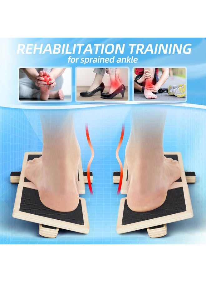 CINWELLER Ankle Balance Board – Stability Trainer for Rehabilitation, Basketball, Running, Yoga & Injury Recovery – Home Gym Equipment (Includes Workout Guide) - Image 3