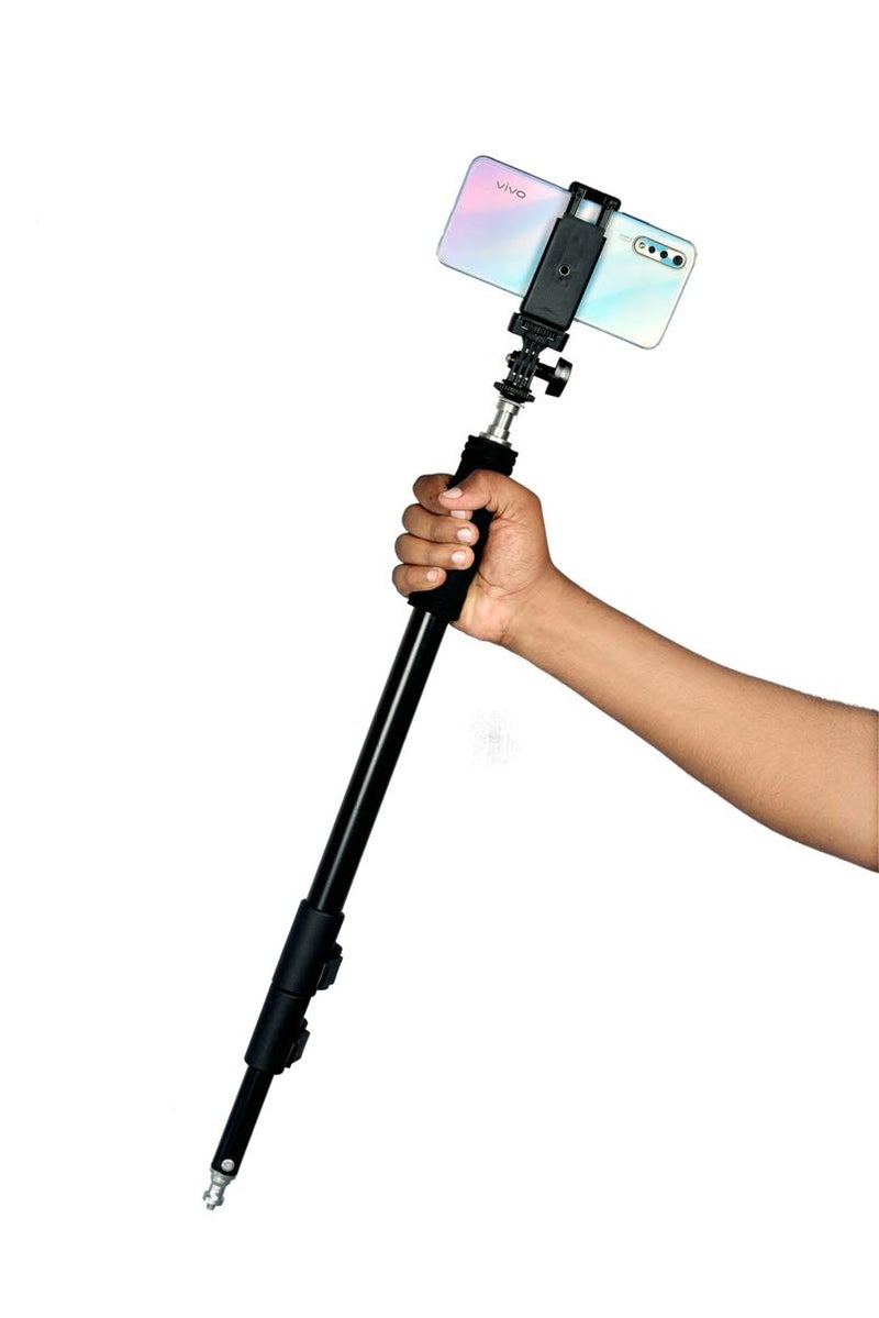 SHOPEE Photography Distance Rod, Back Light Stand Adjustable Pole with Standard Screw (1/4'' 1/4'') 55CM-111CM Extension Rod Stick Pole for Light Microphone Arm Stand - Image 1