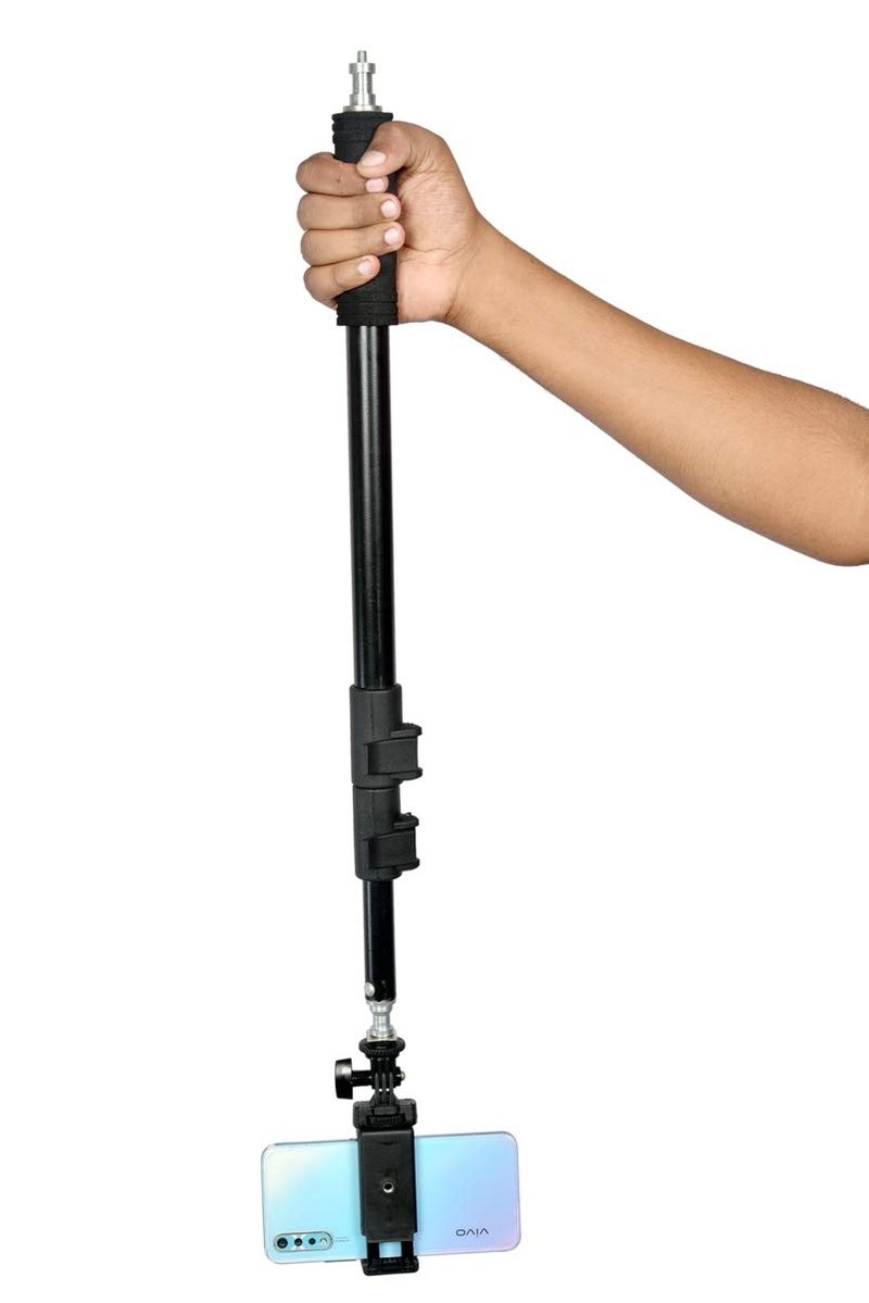 SHOPEE Photography Distance Rod, Back Light Stand Adjustable Pole with Standard Screw (1/4'' 1/4'') 55CM-111CM Extension Rod Stick Pole for Light Microphone Arm Stand - Image 3