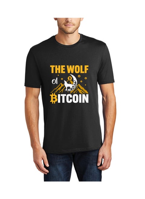 Crypto Trader Black T-Shirt for Mens with Bitcoin and Crypto Design - Gift for Bitcoin Trader - Birthday or Anniversary Gift