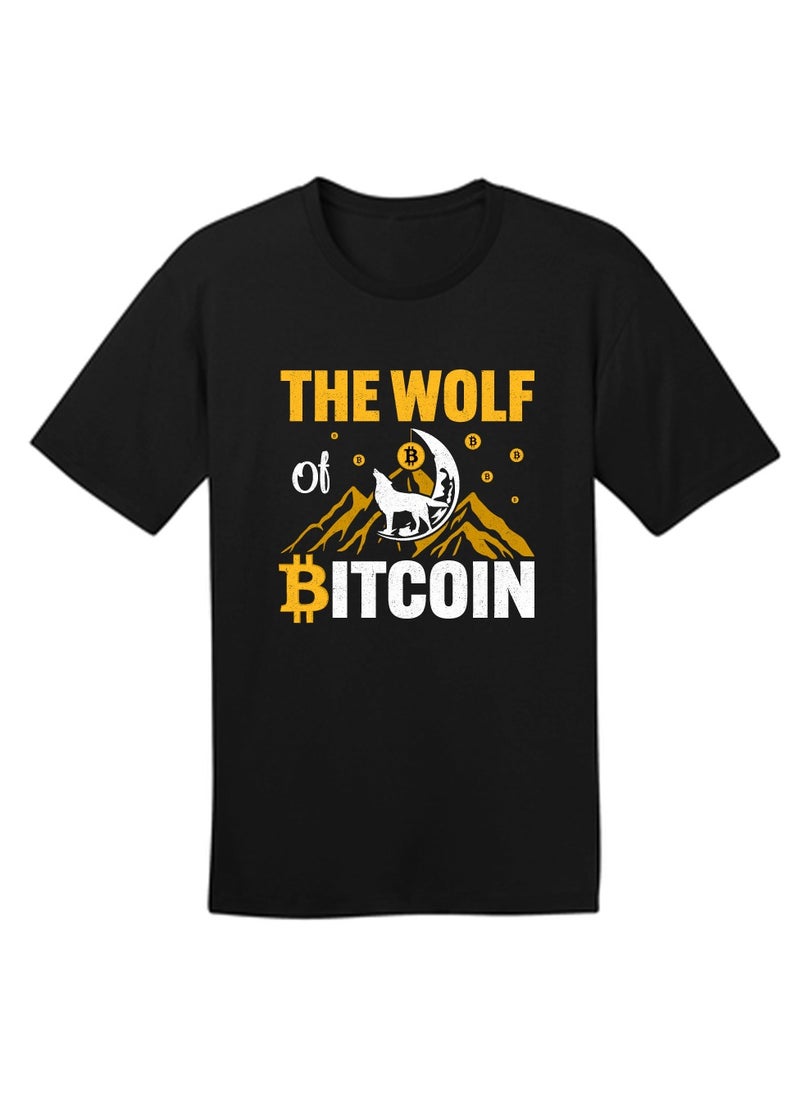 Crypto Trader Black T-Shirt for Mens with Bitcoin and Crypto Design - Gift for Bitcoin Trader - Birthday or Anniversary Gift