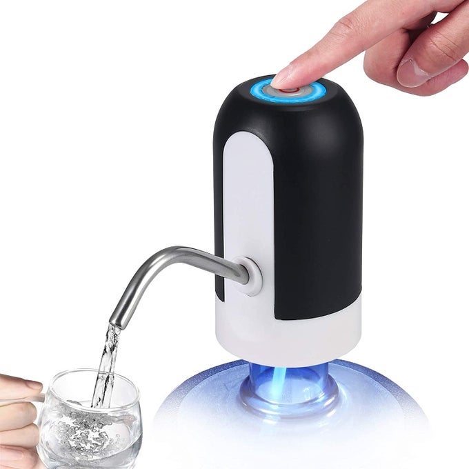 AUTOMATIC WIRELESS WATER BOTTLE SWITCH RECHARGEABLE AUTOMATIC DISPENSER WITH PORTABLE USB CHARGING WITH USB CABLE