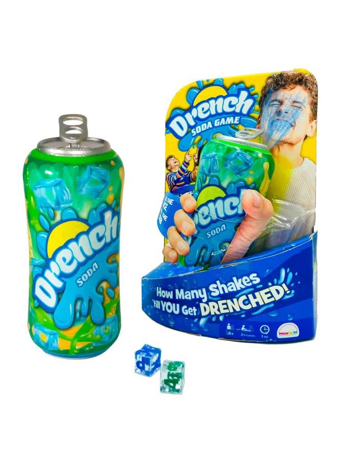 MukikiM Drench Soda Game - Family & Party Interactive Game of Chance. Roll Dice, Shake Can & Pull The Tab! The Last Person to Stay Dry Wins! - Image 1