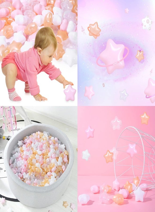 STARBOLO Star Ball Pit Balls for Toddlers -100pcs Star Pearl Colors Phthalate Free BPA Free Non-Toxic Crush Proof Play Balls Play Tent Pool Playhouse Playpen Party Decoration. - Image 5