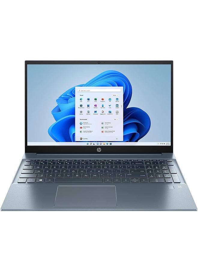 HP Pavilion Laptop With 15.6-Inch Display, AMD Ryzen 7-5700U Processor/16GB RAM/512GB NVMe SSD/Integrated Graphics/Windows 11 English Blue - Image 1
