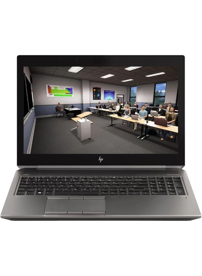 HP ZBook 17 G6 محطة عمل متنقلة، معالج Intel Core i7-9850H، 512GB SSD، 32GB RAM، NVIDIA Quadro RTX 3000 6GB، شاشة FHD بحجم 15.6 بوصة، ويندوز 10 برو - أسود (مجددة)، درجة A، ضمان 6 أشهر - Image 2