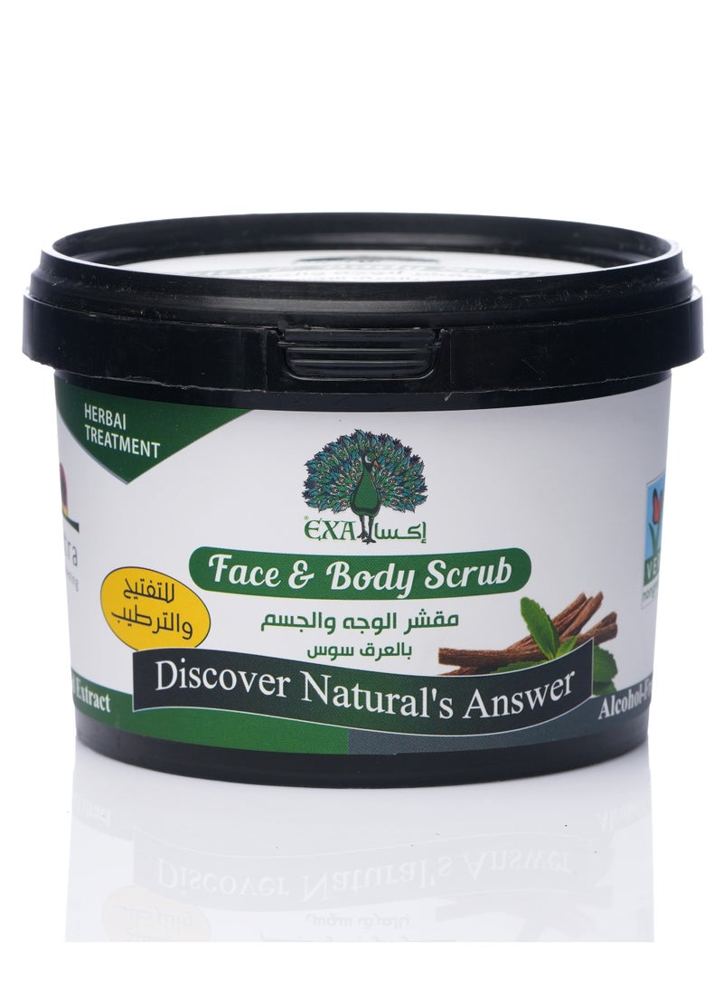 إكسا مقشر الوجه والجسم بعرق السوس 400 جم