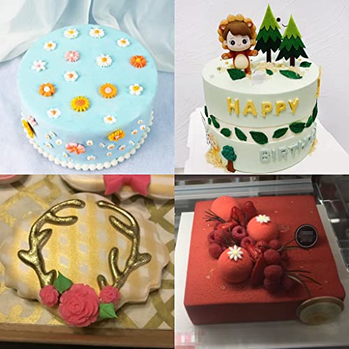 RHLOVY Flower Fondant Silicone Molds Leaf Bow Bowknot Daisy Butterfly Cake Candy Mould for Cake Decoration,Chocolate Fudge,Polymer Clay,Soap,Resin Confectionery Projects - Image 4