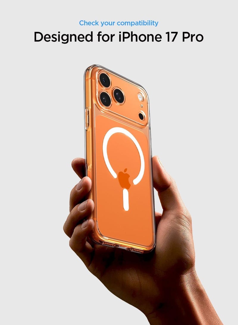 Spigen Ultra Hybrid MagFit iPhone 17 PRO Case Cover with MagSafe (2025) - Clear White - Image 2