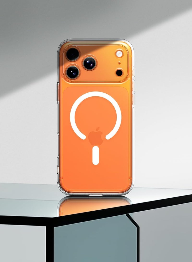 Spigen Ultra Hybrid MagFit iPhone 17 PRO Case Cover with MagSafe (2025) - Clear White - Image 3