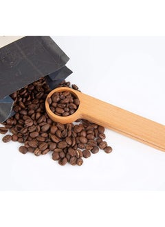 Y&D 2 PCS Wooden Coffee Scoop and Bag Clip Espresso Bags Sealer Suitable for Ground Beans Loose Tea Measuring Bean Spoon Gift Lovers  - Image 4
