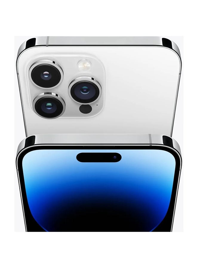 ابل  مجدد - آيفون 14 برو ماكس شريحة مزدوجة فعلية 256 جيجابايت فضي 5G مع فيس تايم - Image 5